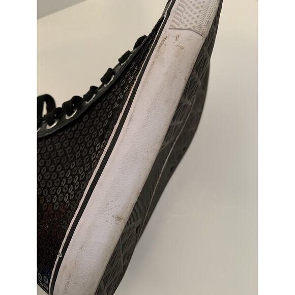 6M Balera Girls Hip Hop Black Sequin High Top Sneakers - Picture 11 of 11